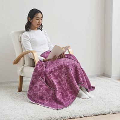 新品未使用￥55000高級シルクNISHIKAWA IYASHIYAブランケット nishikawa 西川 バイカラー毛布 hauu もちもちブランケット