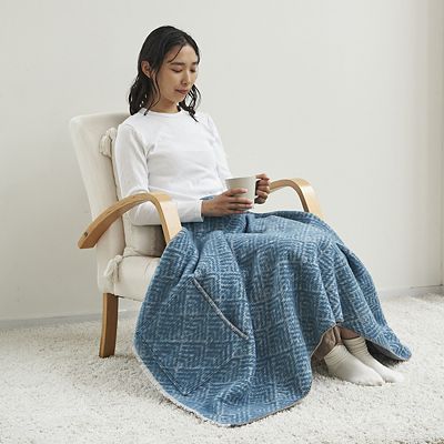 ✨新品未使用品✨西川真綿ひざ掛け 11014KE03188114700000