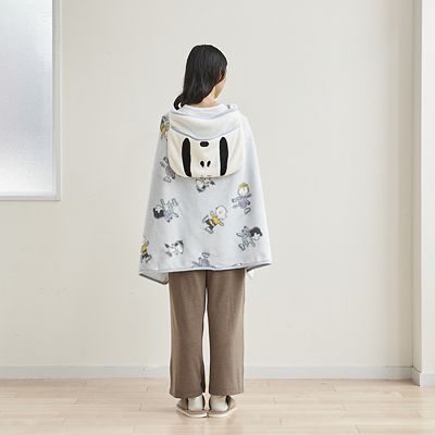 ピーナッツ（スヌーピー） フード付きブランケット