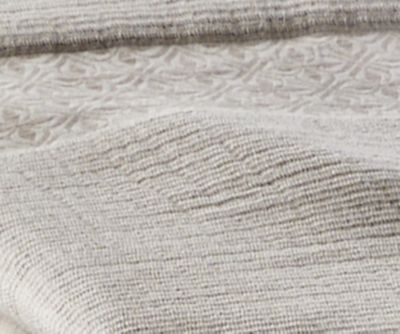 【新品　PROUD】今治　ガーゼケット（インナーパイル） ホワイト　シングル 今治タオル ガーゼ＆パイルケット ボーダー柄 シングル 140