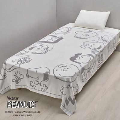 スヌーピー  西川　タオルケット　銀座三越 スヌーピー 西川 タオルケット 銀座三越 - メルカリ