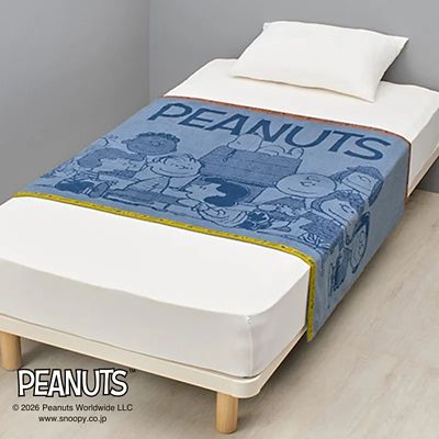 ＜西川＞ピーナッツ（スヌーピー）　ハーフケット（ＦＲ７６４００６０１）