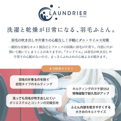 西川 ランドリエ洗える羽毛掛ふとん（KA01302007） | 西川