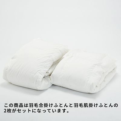 西川　洗えるデュエット羽毛掛ふとん（ＫＡ０３００３０１３）