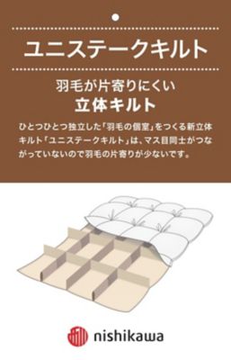 〈東京西川プレミアム〉羽毛掛ふとん　シングルロング（ＫＡ０７５０５０１１）