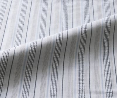 西川/ニシカワ イトリエ 先染め綿サッカークイックシーツ SD(PK14110658) アオ 【三越伊勢丹/公式】