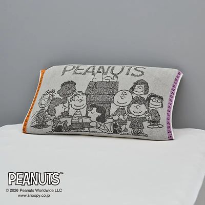 ＜西川＞ピーナッツ（スヌーピー）　のびのびタオルピローケース（ＸＴ６６２０６６６６）