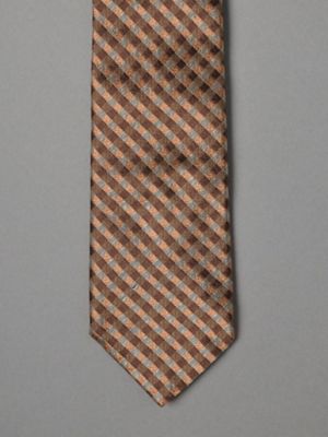 ブラウン ミニチェックネクタイ １６０１４８０１１０ 三越伊勢丹オンラインストア 公式