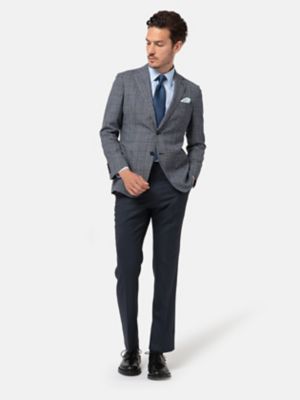 ＜Aquascutum (Men)＞ネイビーウィンドペンジャケット（２２００２０４６３２）