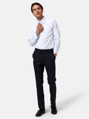 ＜Aquascutum (Men)＞ピンドットツイル　ドレスシャツ（レギュラーモデル）（２２００２２１００３）