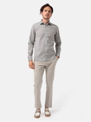 ＜Aquascutum (Men)＞【Ａｑｕａｓｃｕｔｕｍ　ＴＥＣ．３】ミニクラブチェックシャツ（２２００２２５００１）
