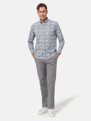 ＜Aquascutum (Men)＞プリントチェックシャツ（２２００２２５０１０）