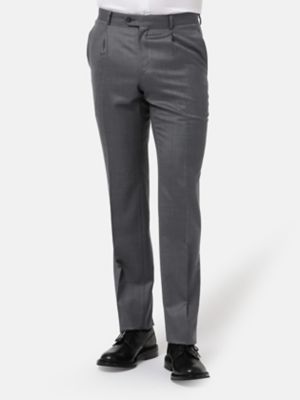 バーズアイ調メッシュドレスパンツ（１タック）（２２００２４３１０３）
