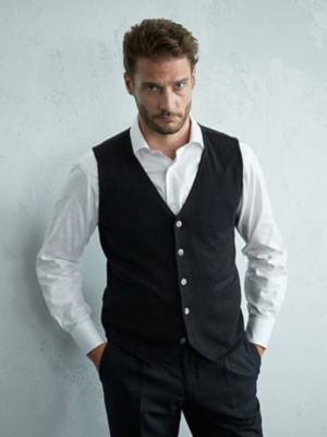 ＜Aquascutum (Men)＞ＣＡＳＨ　ＷＯＯＬ　前開きベスト（２２０１４６００１１）