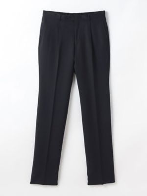 ＜Aquascutum (Men)＞ネイビープレーンドレスパンツ（１タック）（２２０２２４３１２０）