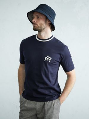 ＜Aquascutum (Men)＞ロープ刺繍Ｔシャツ（２２０２２７２１０４）