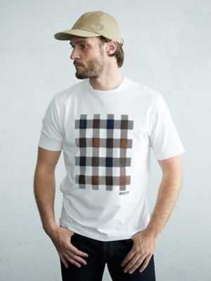 ＜Aquascutum (Men)＞Ｃ．ＣプリントＴシャツ（２２０２２７２２０５）