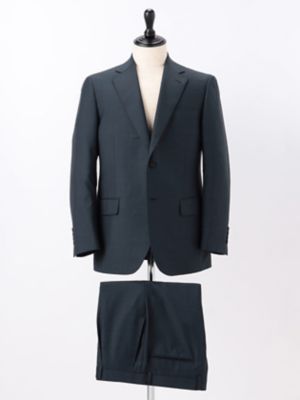＜Aquascutum (Men)＞ブルー無地柄スーツ（２２０２４００８０６）