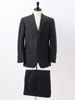 ＜Aquascutum (Men)＞グレーミニチェックスーツ（２２０２４００９０３）