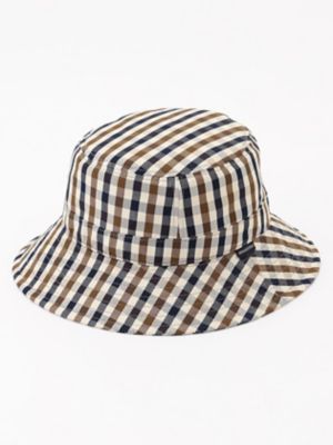 ＜Aquascutum (Men)＞クラブチェックハット（２２０２４９１１０２）