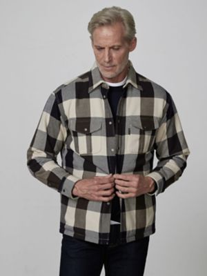 Checked shirt jacket clearance mens