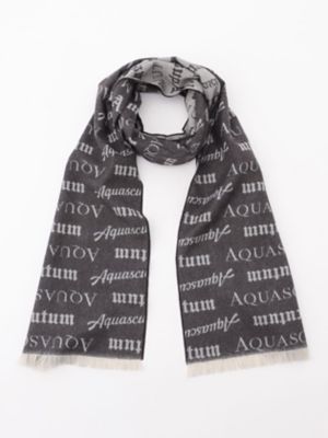 ＜三越伊勢丹/公式＞ Aquascutum (Men)/アクアスキュータム AQ Logo Jacquard STOLE 98_グレー ネックウォーマー【三越伊勢丹/公式】