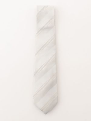 Aquascutum (Men)/アクアスキュータム フォーマル シルバーストライプタイ(2203580038)