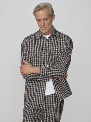 Aquascutum (Men)/アクアスキュータム AQ Logo×Club Check Over Shirt(2204225015)