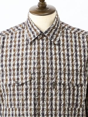 ＡＱ　Ｌｏｇｏ×Ｃｌｕｂ　Ｃｈｅｃｋ　Ｏｖｅｒ　Ｓｈｉｒｔ（２２０４２２５０１５）