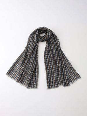 Aquascutum (Men)/アクアスキュータム AQ Logo×Club Check STOLE(2204282004)