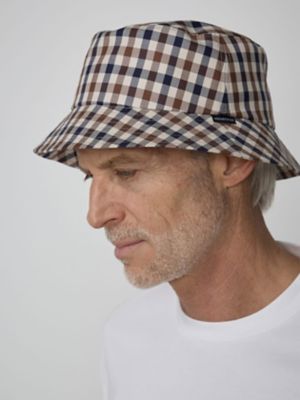 ＜Aquascutum (Men)＞Ｃｌｕｂ　Ｃｈｅｃｋ　ＨＡＴ（２２０４２９１１０２）