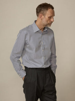 【SALE】Aquascutum (Men)/アクアスキュータム【UK Traditional】London Stripe Shirt(2204421018) 34_スカイブルー トップス【三越伊勢丹/公式】