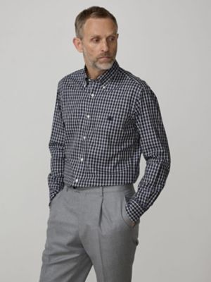 ＜Aquascutum (Men)＞Ｍｉｎｉ　Ｃｈｅｃｋ　Ｓｈｉｒｔ（２２０４４２５００４）