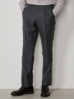 ＜Aquascutum (Men)＞Ｐｌａｉｎ　Ｔｗｉｌｌ　Ｔｒｏｕｓｅｒｓ（２２０４４４３１２５）