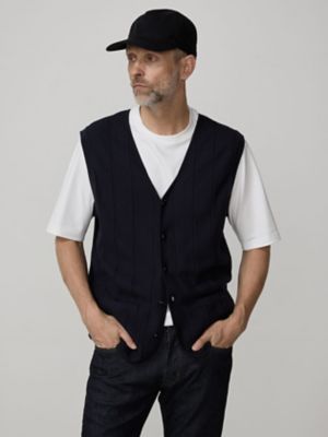 ＜Aquascutum (Men)＞コットンキャッシュニットベスト（２２０４４６０００２）