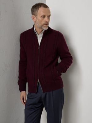【2way】アクアスキュータム スウィングトップ ジップアップ フード M プレーティングZIP UP KNIT（2204460005
