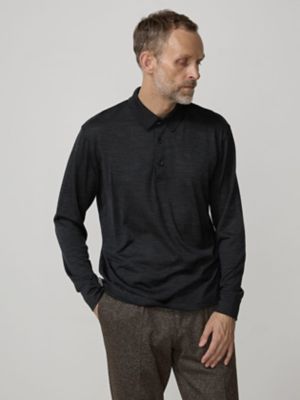 ＜Aquascutum (Men)＞ＴＥＣ．３ＮＺメリノロングスリーブポロ２４Ｇ（２２０４４７１２０１）