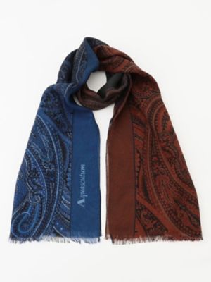 ＜Aquascutum (Men)＞Ｐａｉｓｌｅｙ　Ｇｒａｄａｔｉｏｎ　Ｐｒｉｎｔストール（２２０４４８２００４）