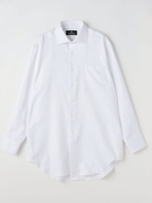 Aquascutum (Men)/アクアスキュータム ヘビーツイル ワイドカラーシャツ(2204521202)