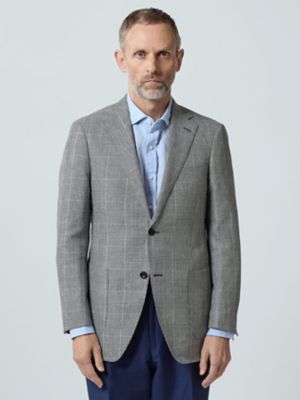 【ＵＫ　Ｔｒａｄｉｔｉｏｎａｌ】Ｌｉｎｅｎ　Ｇｌｅｎｐｌａｉｄ　Ｊａｃｋｅｔ（２２０５２０４５６４）