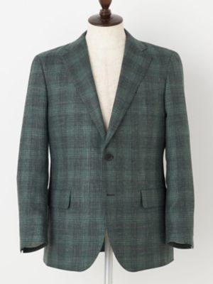Aquascutum (Men)/アクアスキュータム Ｇｒｅｅｎｅｒｙ　Ｃｈｅｃｋ　Ｊａｃｋｅｔ（２２０５２０４９３１）