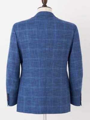 Ｗｏｏｌ　Ｓｉｌｋ　Ｓｏｍｅｒｓｅｔ　Ｂｌｕｅ　Ｊａｃｋｅｔ（２２０５２０４９３３）