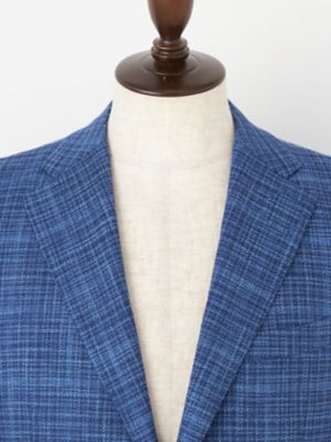Ｗｏｏｌ　Ｓｉｌｋ　Ｓｏｍｅｒｓｅｔ　Ｂｌｕｅ　Ｊａｃｋｅｔ（２２０５２０４９３３）
