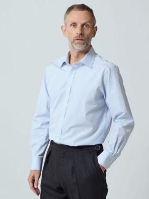 ＜Aquascutum (Men)＞【ＵＫ　Ｔｒａｄｉｔｉｏｎａｌ】Ｌｏｎｄｏｎ　Ｓｔｒｉｐｅ　Ｓｈｉｒｔ（２２０５２２１０１９）
