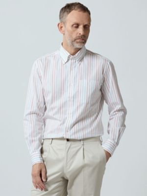 ＜Aquascutum (Men)＞Ａｌｔｅｒｎａｔｅ　Ｓｔｒｉｐｅ　Ｓｈｉｒｔ（２２０５２２５００１）