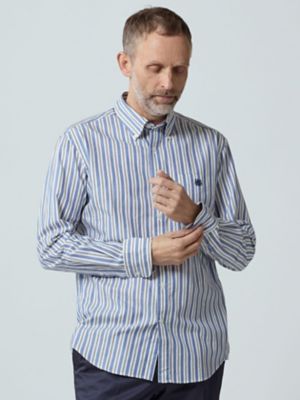 ＜Aquascutum (Men)＞Ｍｕｌｔｉ　Ｓｔｒｉｐｅ　Ｓｈｉｒｔ（２２０５２２５００８）