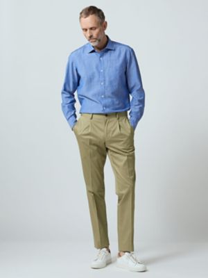 Ｗｏｏｌ　Ｌｉｎｅｎ　Ｃｈａｍｂｒａｙ　Ｓｈｉｒｔ（２２０５２２５０１２）