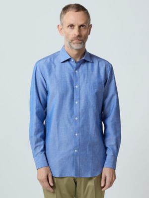 Ｗｏｏｌ　Ｌｉｎｅｎ　Ｃｈａｍｂｒａｙ　Ｓｈｉｒｔ（２２０５２２５０１２）