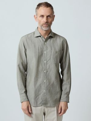Ｗｏｏｌ　Ｌｉｎｅｎ　Ｃｈａｍｂｒａｙ　Ｓｈｉｒｔ（２２０５２２５０１２）