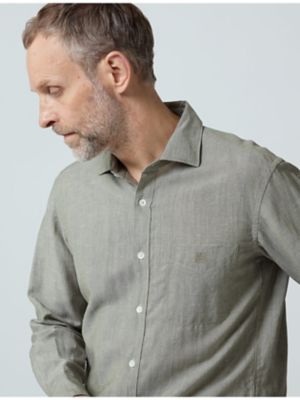 Ｗｏｏｌ　Ｌｉｎｅｎ　Ｃｈａｍｂｒａｙ　Ｓｈｉｒｔ（２２０５２２５０１２）